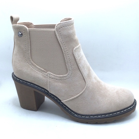 Boutique by Corkys Womens Rocky Sand Stacked Heel Ankle Boots Bootie Size 11 - Picture 1 of 10